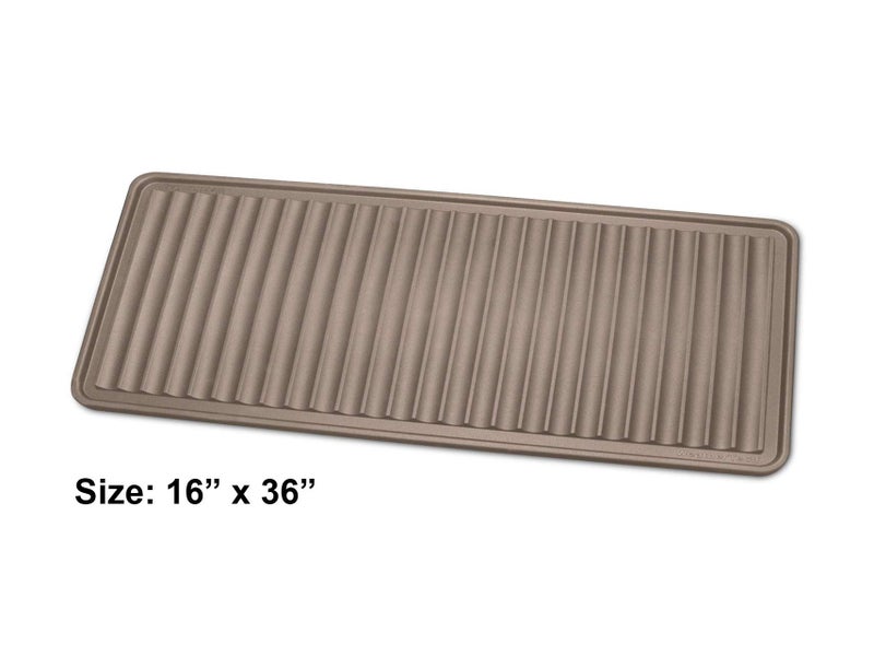 WeatherTech حامل الأحذية WeatherTech (16"x36") - بني - سجادة متينة للأحذية والأحذية المتسخة - Image 2